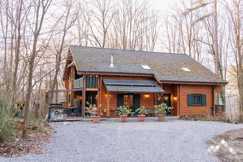 Grand chalet de luxe à Durbuy pour 15 personnes avec sauna, kicker, braséro et abri vélos