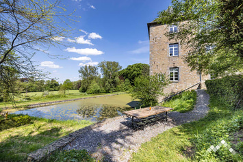 Château à Gesves pour 15 personnes avec jeux dans un domaine privé avec parc arboré et étang