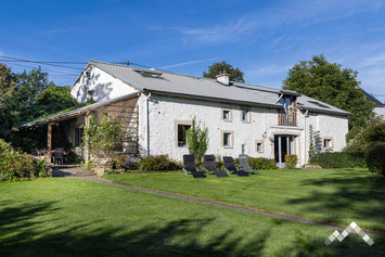 Gîte ardennais à Gouvy pour 9 personnes et 1 chien avec wellness, piscine à balles, salle et module de jeux